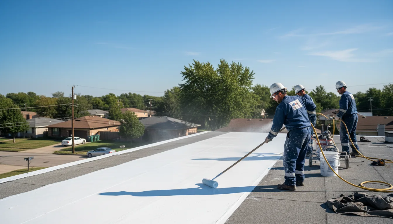 Commercial roof coating in Barry, MN near me